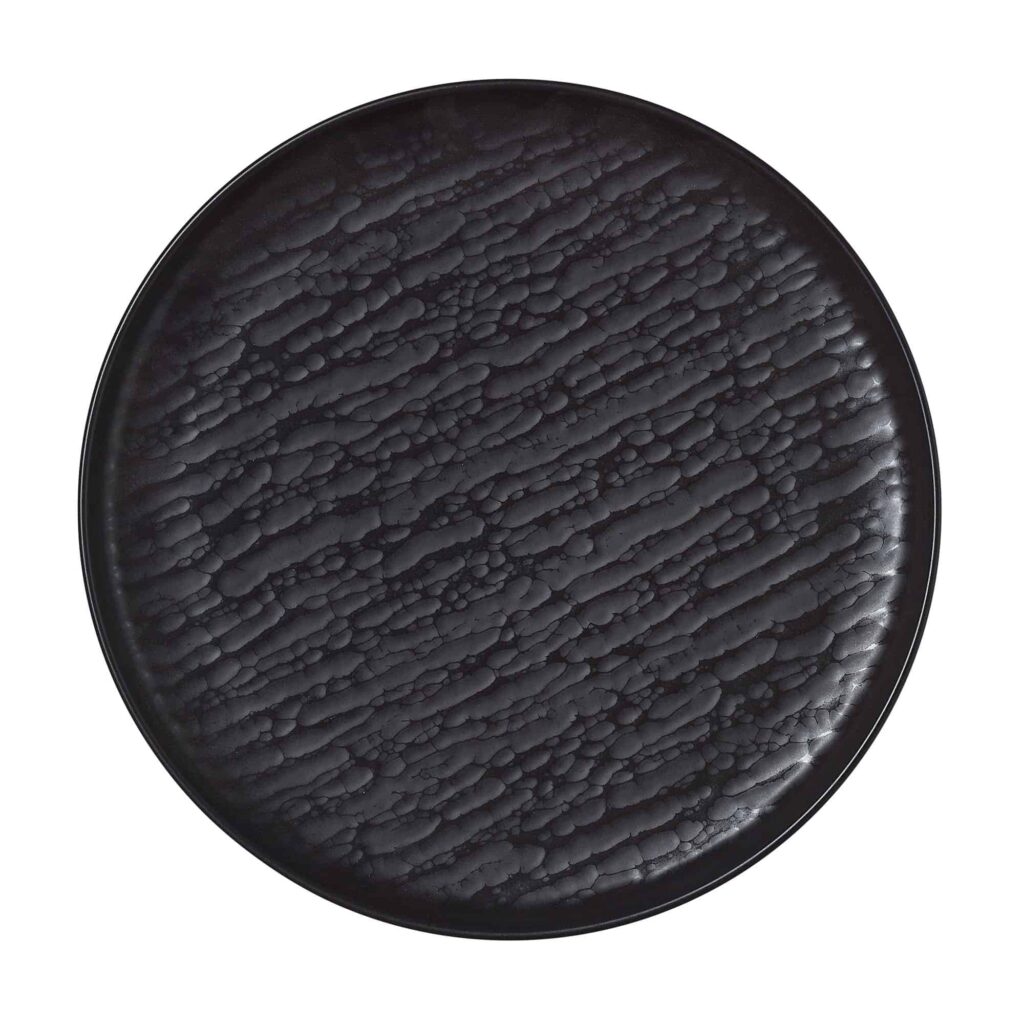 Tallerken – NOVA SMOKE – flad – Ø 27 cm – sæt med 6 stk – smoke – porcelæn