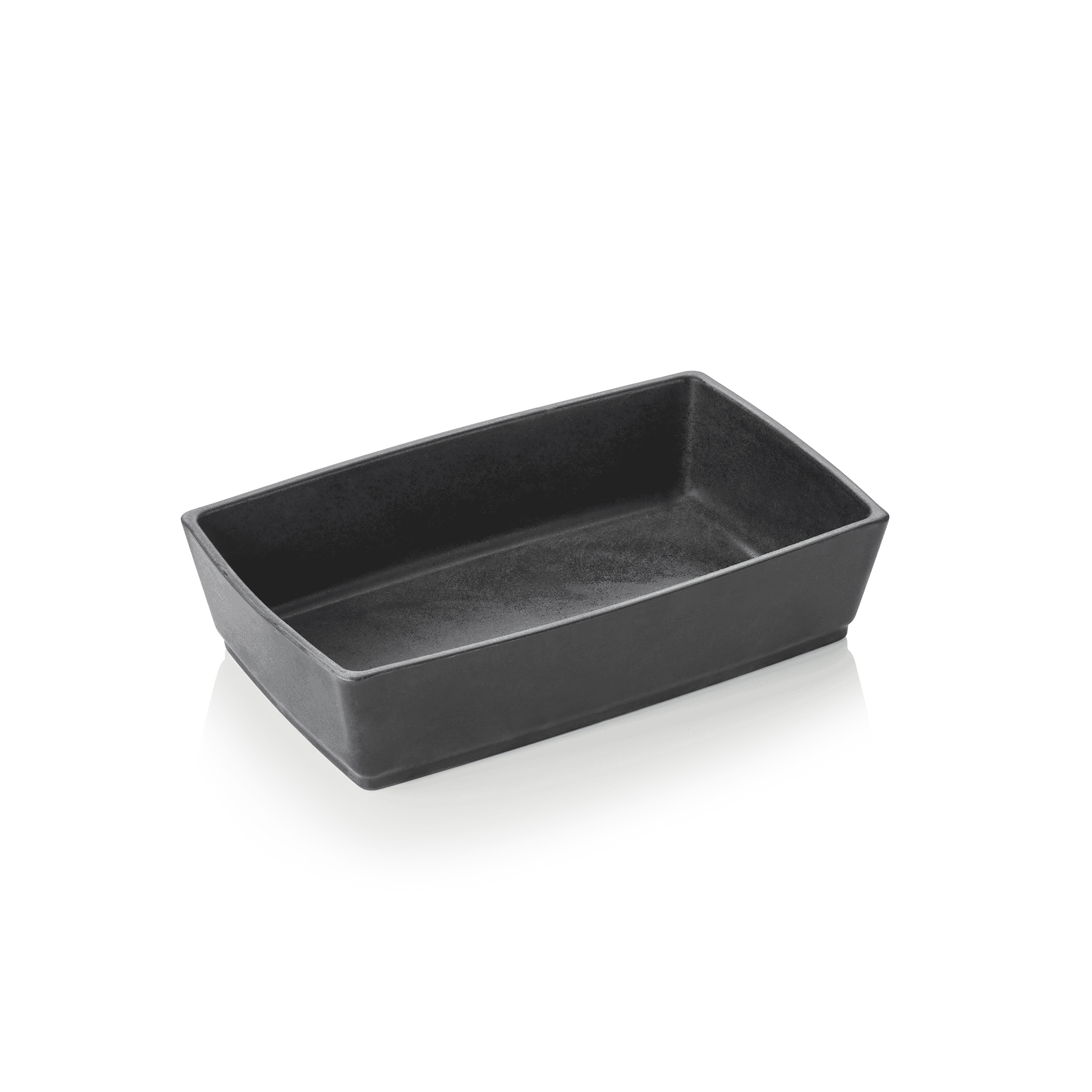 Buffetbakke – 27 x 17 x 7 cm – sort – porcelæn