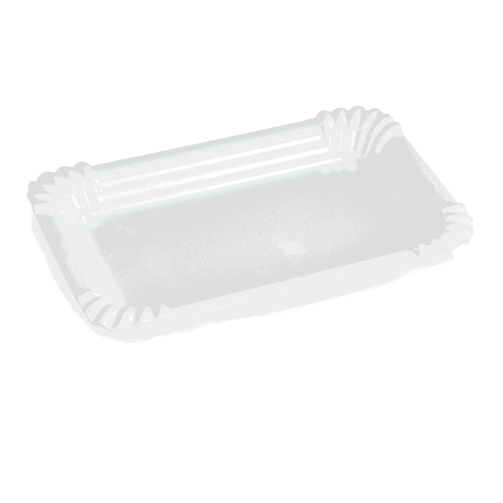 12 stk – Fad i hvid af Melamin – B21 x D13 x H2 cm